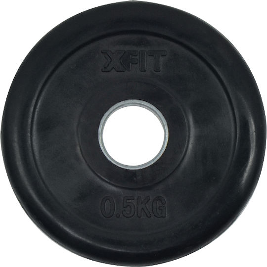 X-FIT Set of Plates Rubber 1 x 0.5kg Ø28mm