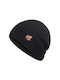 Knitted Fleece Beanie Cap Black