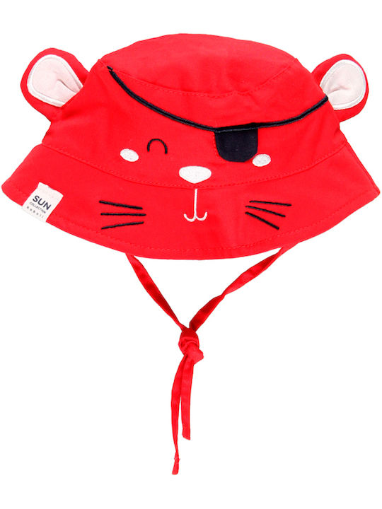 Boboli Παιδικό Καπέλο Bucket Υφασμάτινο Κόκκινο