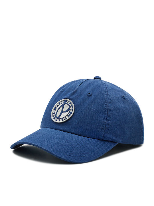 Pepe Jeans Kids' Hat Jockey Fabric Teddy Blue