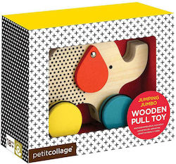 Petit Collage Slide Toy Ελέφαντας made of Wood for 18++ Months