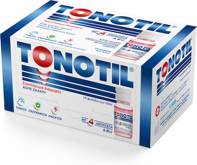 Tonotil with 4 Amino Acids Vitamin 15Stück x 10ml für Energie