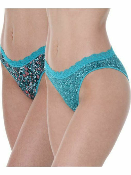 Apple Boxer Damen Slip 2Pack Petrol Blue