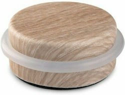 Door Stopper Adhesive Plastic Brown 1pcs