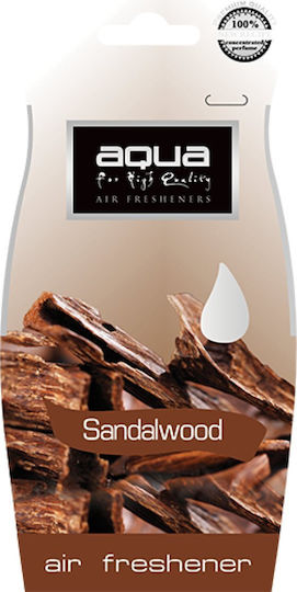 Aqua Car Air Freshener Tab Pendand The Naturals Sandalwood 00-0