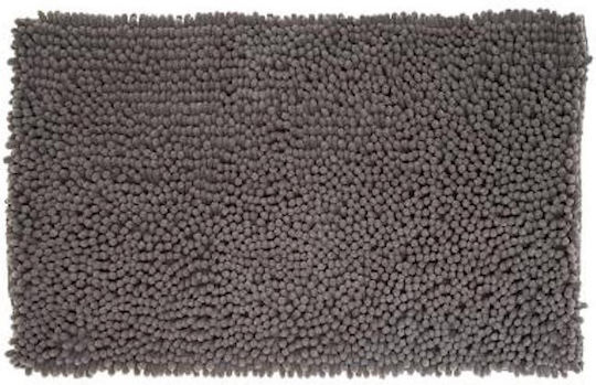 5Five Badematte Synthetisch,Polyester/Cotton/Leather Rechteckig 160822G Grey 50x80cm