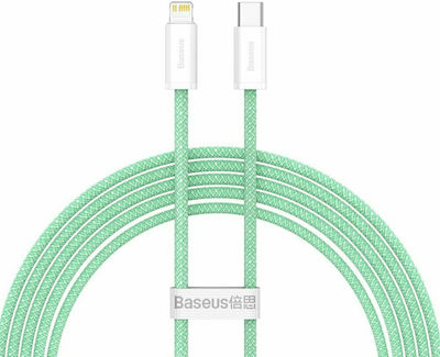 Baseus Dynamic Geflochten USB-C zu Lightning Kabel 20W Grün 2m (CALD000106)