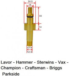 Druckreiniger-Adapter Metalladapter für Schäumer