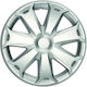4Racing Auto Radkappen Set Mega 4Stück 15" Silber