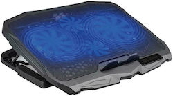 Platinet Cooling Pad με 4 Ανεμιστήρες και Φωτισμό (EPFPLCP4FB)
