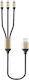 Moveteck Regular USB to Lightning / Type-C / micro USB Cable Μαύρο 1.2m (B5099)