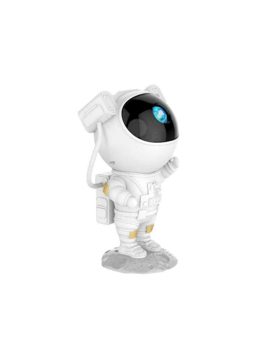 Kids Projector Lamp Astronaut with Colour Changing Function White 12x11.3x22.8cm