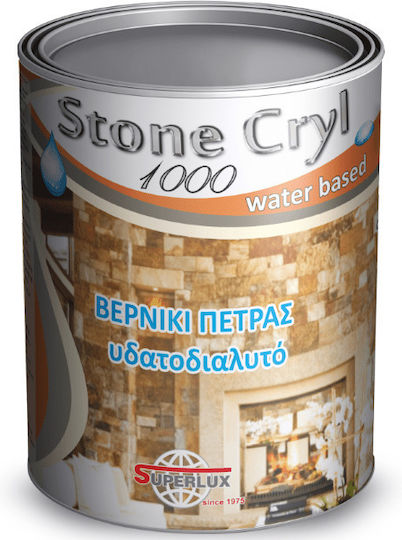 Superlux Stone Cryl 1000 Βερνίκι Επιφάνειας Νερού Άχρωμο Γυαλιστερό 750ml