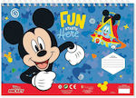 Διακάκης Ζωγραφικό Μπλοκ Mickey C4 22.9x32.4cm 40 Blätter (Μiverse Designs)