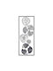 Atmosphera Διακοσμητικό Κάδρο από Μέταλλο Λουλούδια 25x3x61cm