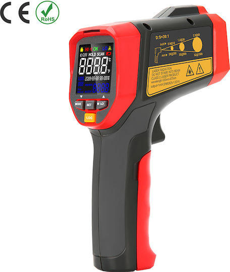Uni-T Infrared Thermometer -32°C to 1300°C with Distance Ratio 30:1 UT303C+