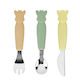 Sophie La Girafe Baby Cutlery Set made of Metal for 3+ months Multicolored 3pcs