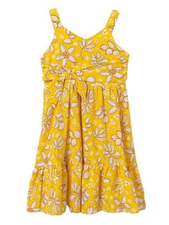Kinderkleid Ärmellos Fuchsie