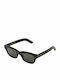 Retrosuperfuture Milano Unisex Sunglasses with Black Plastic Frame and Black Lens 94Z