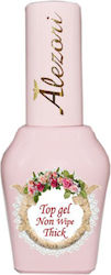 Alezori Top Mäntel UV/LED Nicht Abwischbare Dicke Top Coat 15ml