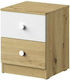 Wooden Bedside Table Nero 09 40x40x50cm