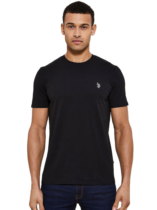 U.S. Polo Assn. Ανδρικό T-shirt Μαύρο Μονόχρωμο