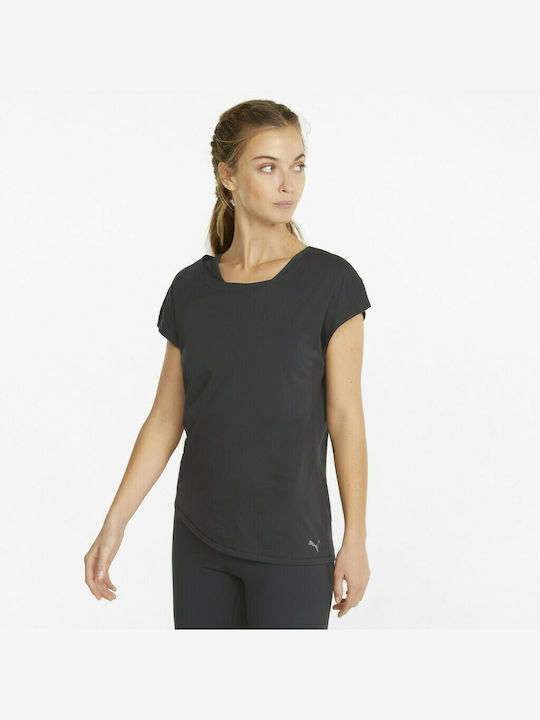 Puma Studio Foundation Women's Athletic T-shirt Black