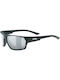 Uvex Sportstyle 233 P Sonnenbrillen mit Black Mat Rahmen und Schwarz Polarisiert Linse S5320972250