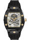 Philipp Plein The Skeleton Men's Watch 44mm Automatic With Black Rubber Strap