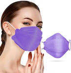 Famex FAGO F 333 Disposable Protective Mask FFP2 3D Extra Comfort Fish Style Lilac 10pcs