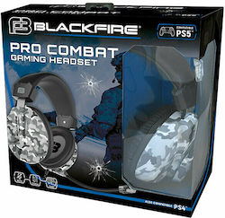 Ardistel Blackfire Pro Combat Over Ear Gaming Headset με σύνδεση 3.5mm Γκρι