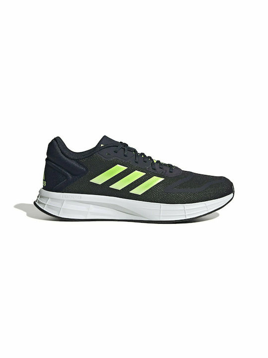 Adidas Duramo 10 Ανδρικά Αθλητικά Παπούτσια Running Legend Ink / Solar Yellow / Almost Lime