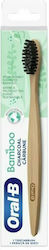 Oral-B Bamboo Charcoal Οδοντόβουρτσα Μπεζ-Μαύρο