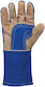 STOP Sparkstop Cotton Safety Glofe Leather Blue