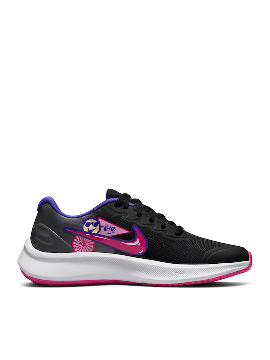 Star Runner Star Runner 3 Kids Sports Shoes Running with Laces Black