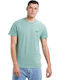 T-shirt Πετρόλ