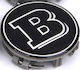 Zero-Wheel Wheel Center Cap Brabus Mercedes Benz with 75mm Internal Diameter Black 1pc