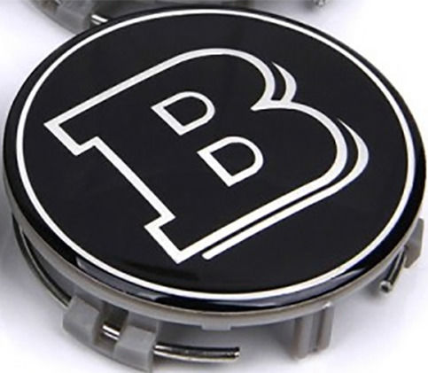 Zero-Wheel Wheel Center Cap Brabus Mercedes Benz with 75mm Internal Diameter Black 1pc