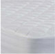 Sunshine Single Quilted Mattress Cover Fitted White 90x200+35cm