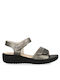 Parex Women's Flat Sandals Anatomic in Silver Color