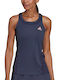 Adidas Women's Athletic Blouse Sleeveless Navy Blue