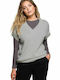 BE Knit Women's Sweater with V Neckline Gray