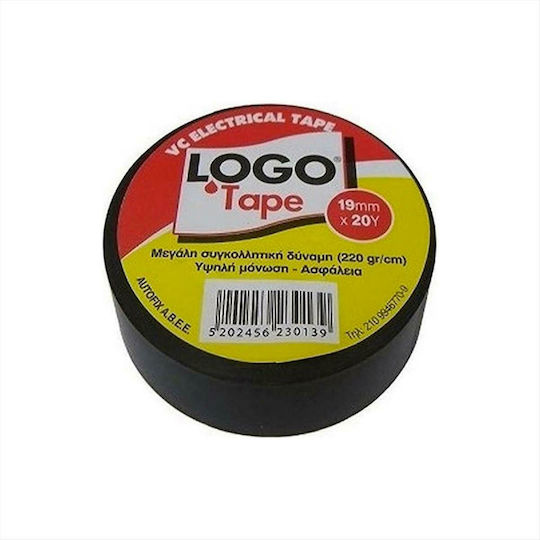 Logo Bandă De Izolare 48mm x 18.3m PVC Electrică Neagră