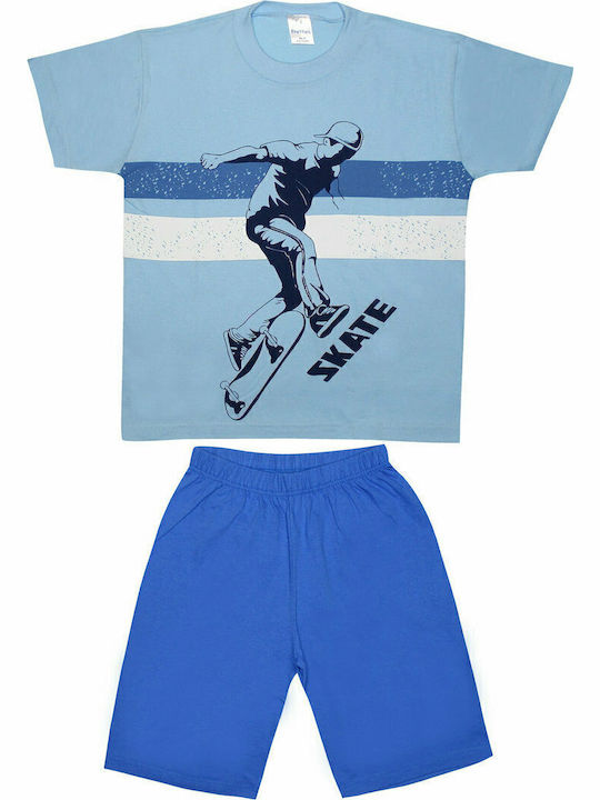 Pretty Baby Kinder Schlafanzug Sommerlich Hellblau Pretty Baby Kinder Schlafanzug Sommerlich Hellblau