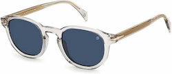 David Beckham Sunglasses Transparent with Acetate Frame & Black Lens