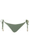 Medeia Bikini Slip mit Schnürchen Khaki