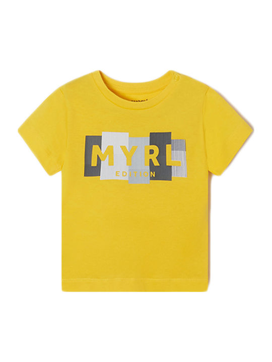 Mayoral Παιδικό T-shirt Κίτρινο Ecofriends