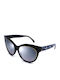 Emilio Pucci Women's Sunglasses with Black Plastic Frame and Black Mirror Lens EP24 05B