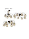 Elmark Modern Glass Ceiling Light with Socket E27 75pcs Black