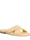 Tamaris Leather Crossover Women's Sandals Soft Lemon